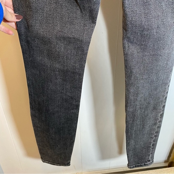 Everlane Mid Rise Skinny Jean Washed Black Grey Denim Comfortable - Picture 10 of 12